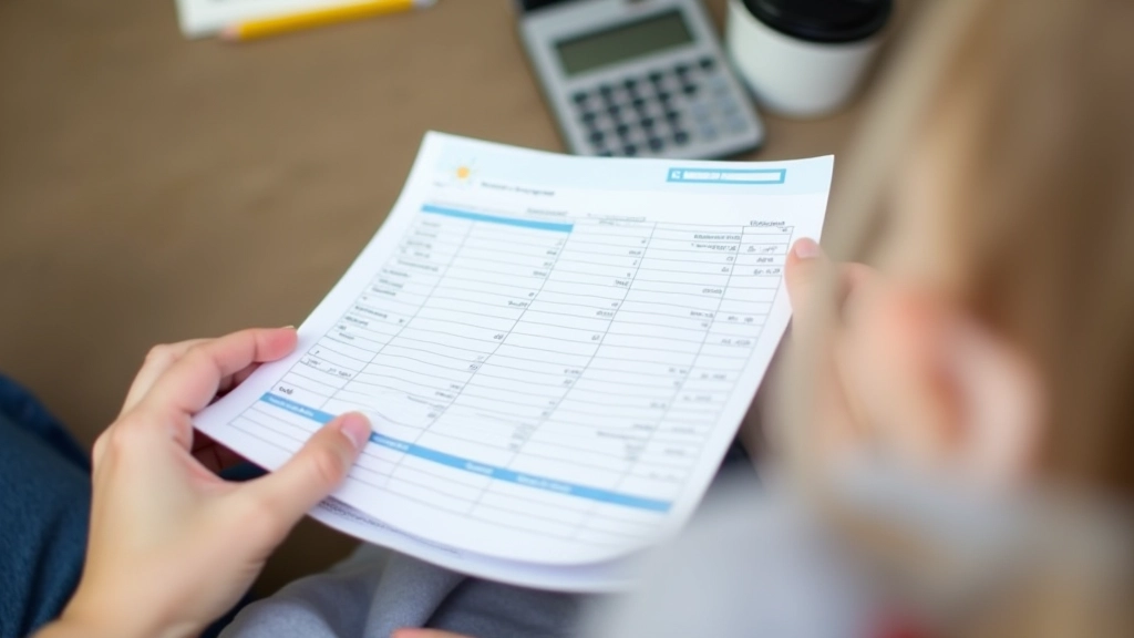 Mains tenant reçus et calcul budget rentrée scolaire